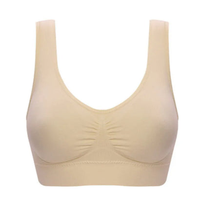 Sexy women push up  BREAST   bra big size backless  bras plus size wireless brassiere breathable seamless bra 1pcs wfws01
