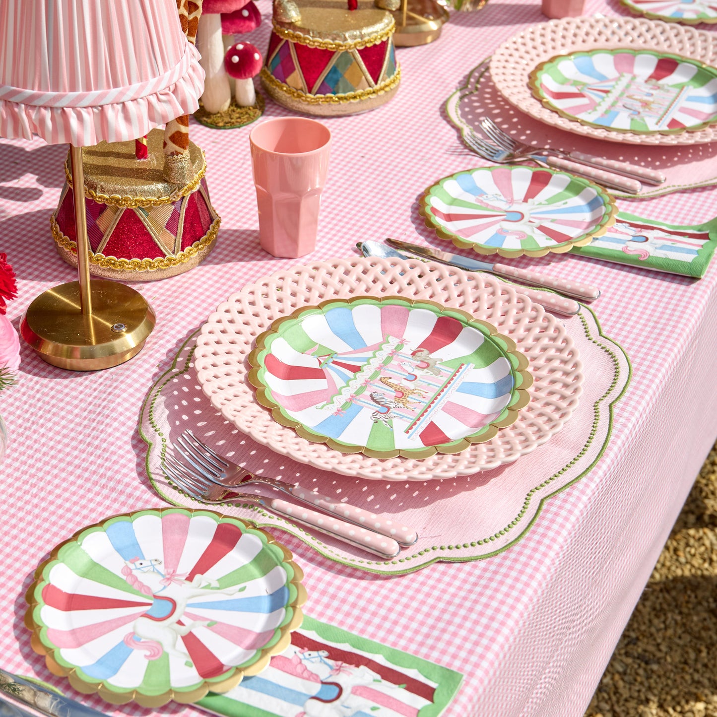 Carousel Side Paper Plates (Set of 8)