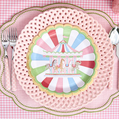 Carousel Dinner Paper Plates (Set of 8)