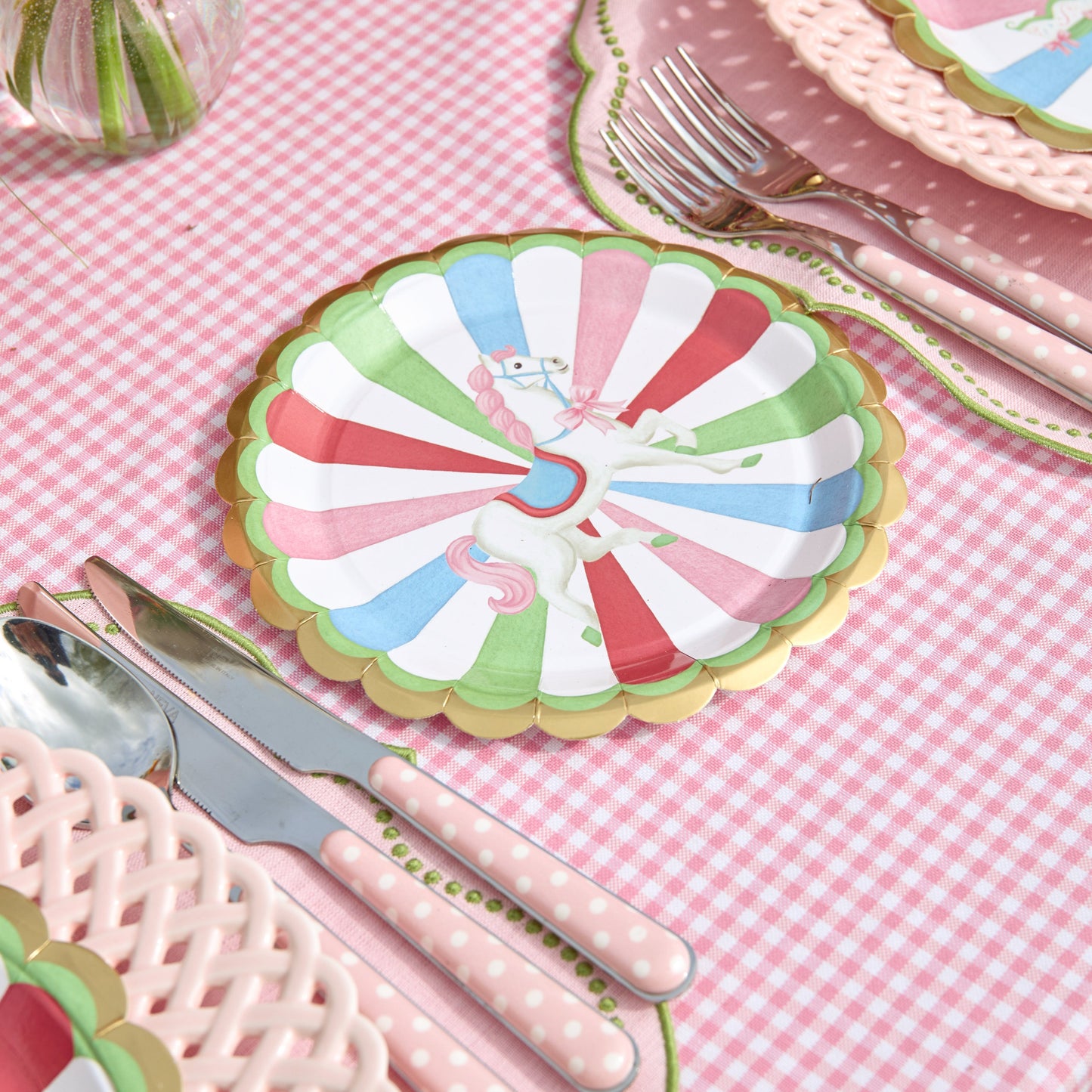 Carousel Side Paper Plates (Set of 8)