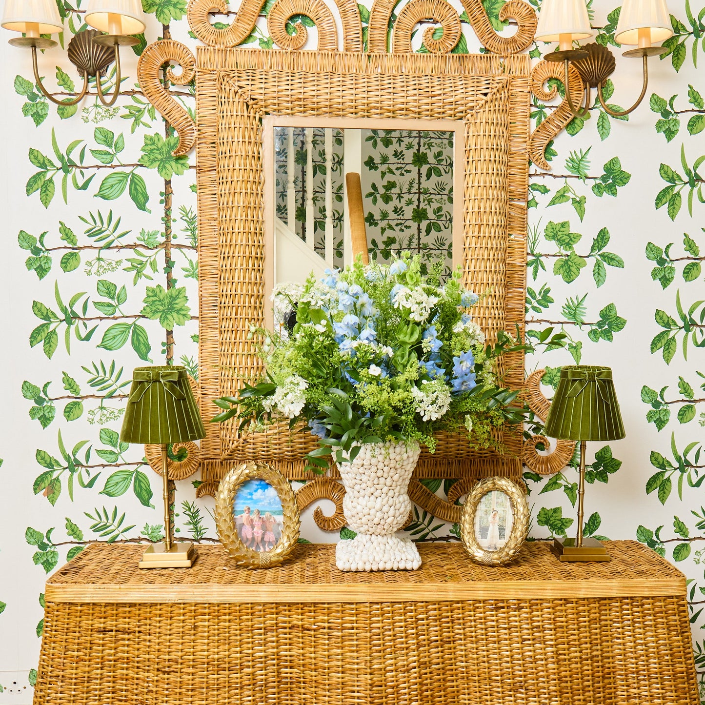 The Grand Rattan Mirror
