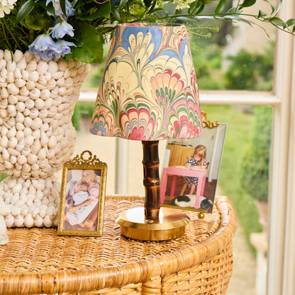 Multi Marble Paper Lampshade (18cm)