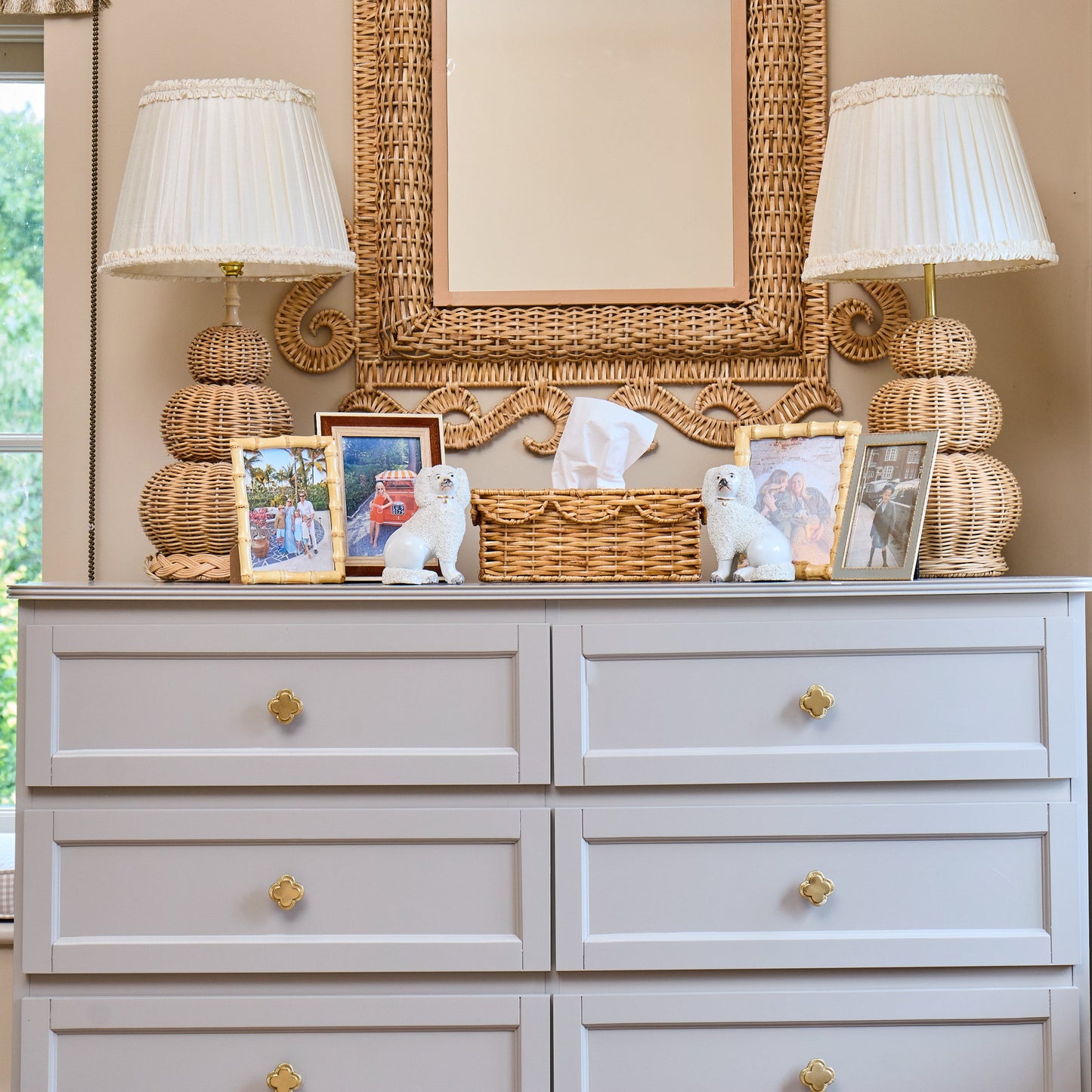 Rattan Tissue Box Holder