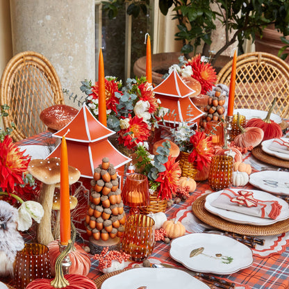 Handmade Orange Candles (Set of 8)