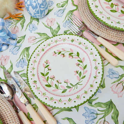 Green & Pink Josephine Garland Starter Plates (Set of 4)