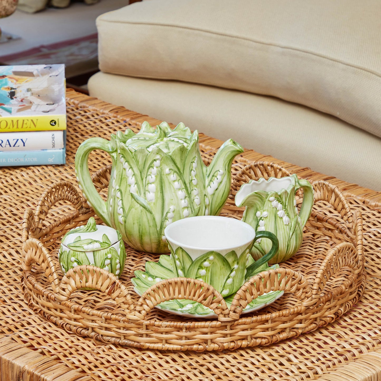 Lily of the Valley Sugar Pot