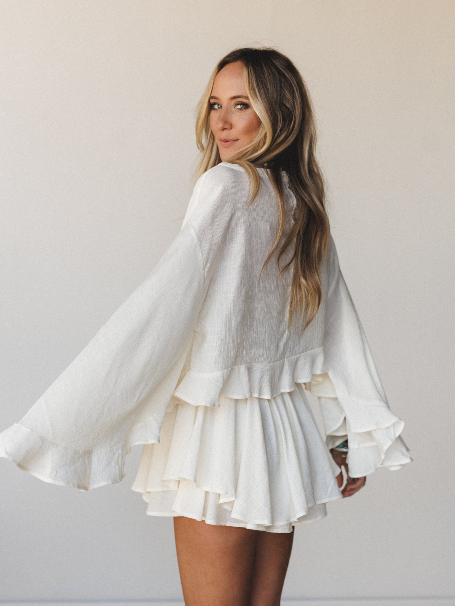 Anaya Poncho - Cream - Pre Order
