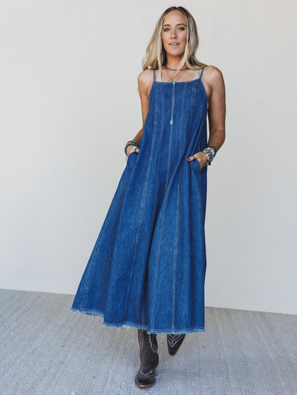 Bowtied Belle Maxi Dress - Cobalt - Pre Order