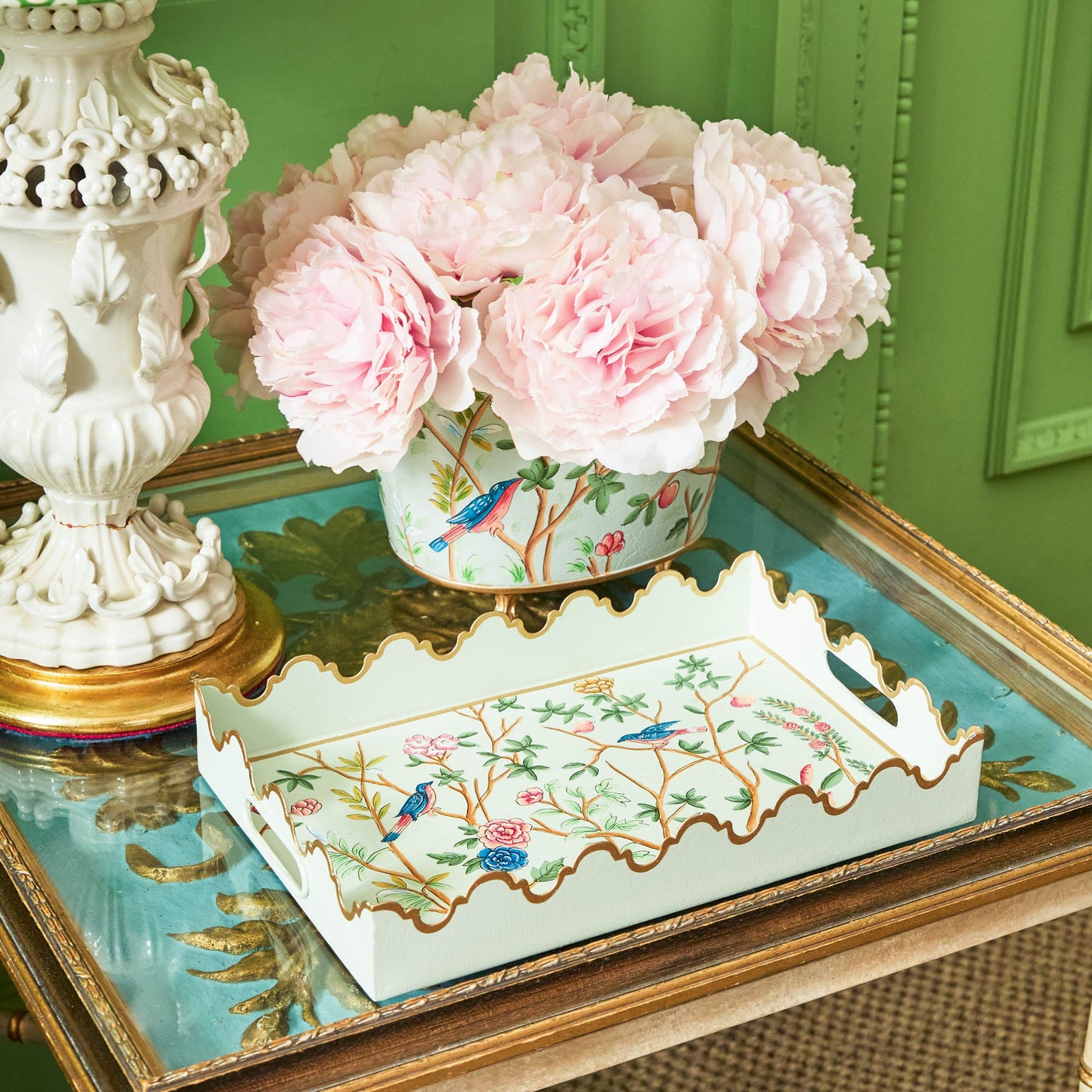 Small  Chinoiserie Tole Tray