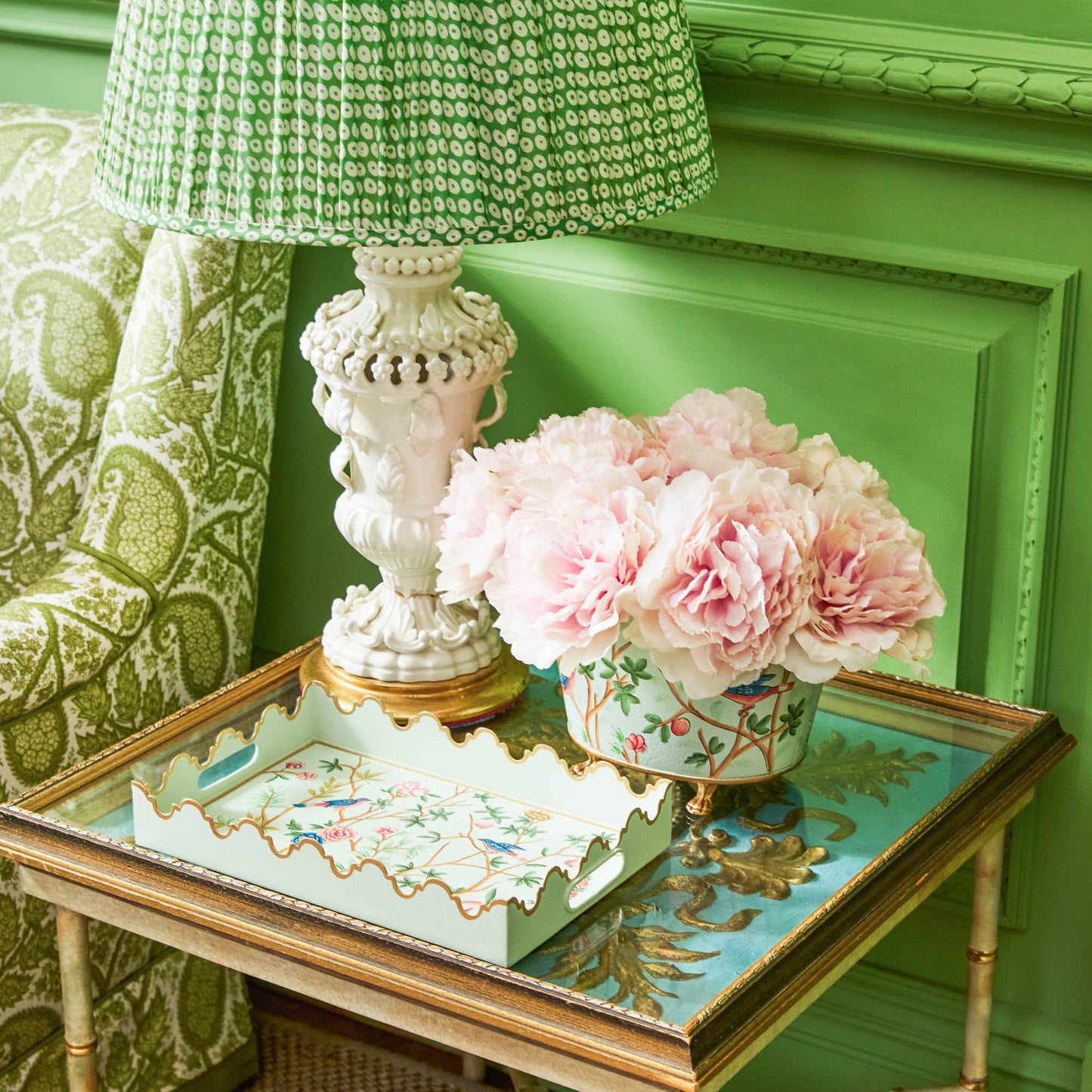 Small  Chinoiserie Tole Tray