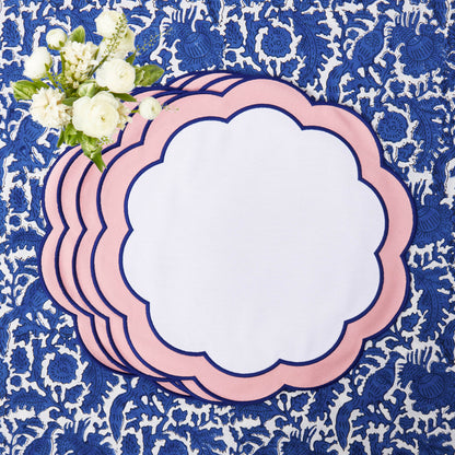 Sofia Pink Appliqué Placemats (Set of 4)