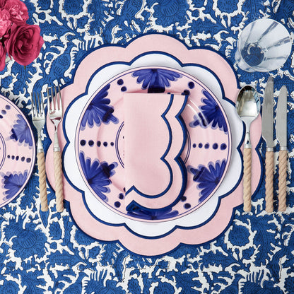 Sofia Pink Appliqué Placemats (Set of 4)