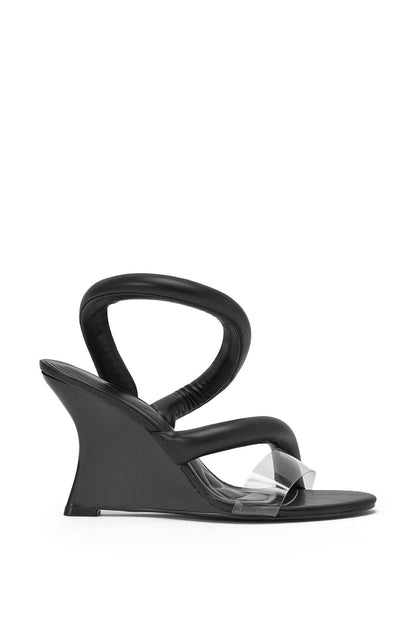 AKIRA MINORU BLACK WEDGE SANDAL
