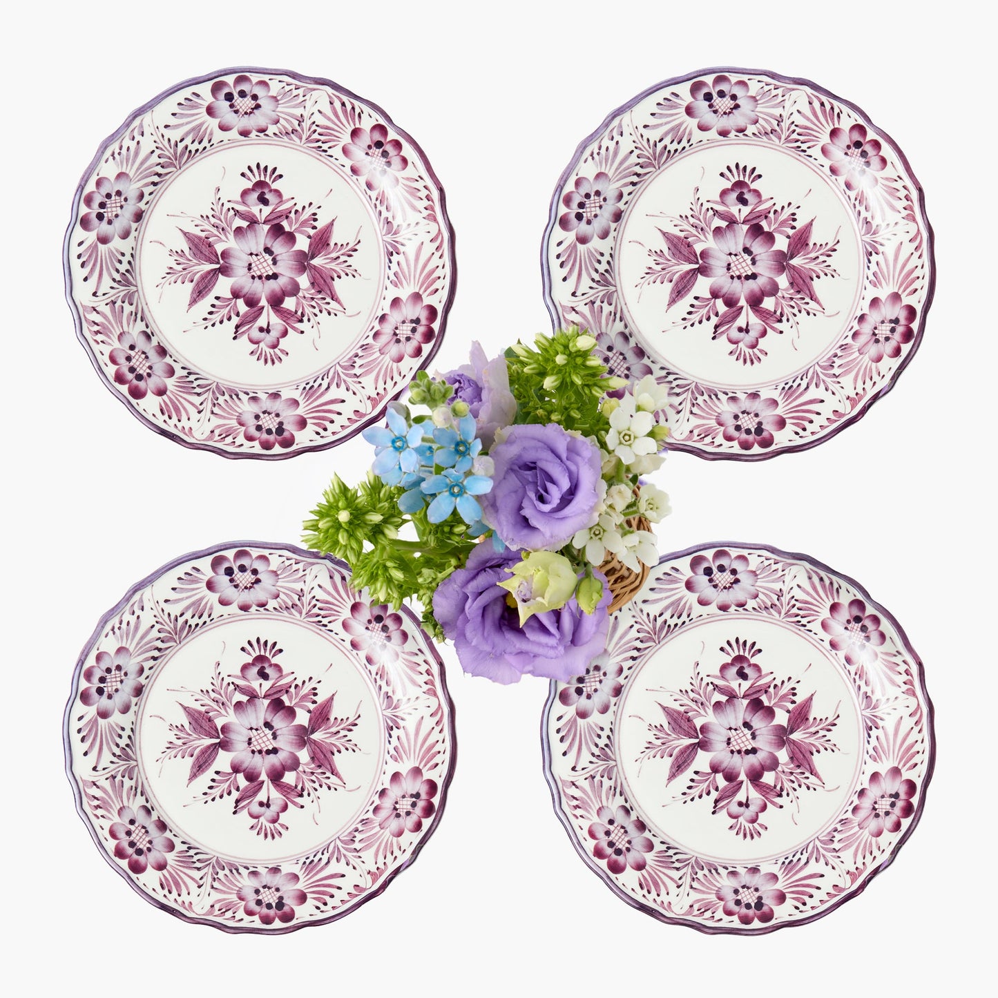 Purple Pandora Starter Plates (Set of 4)