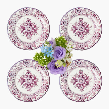 Purple Pandora Starter Plates (Set of 4)