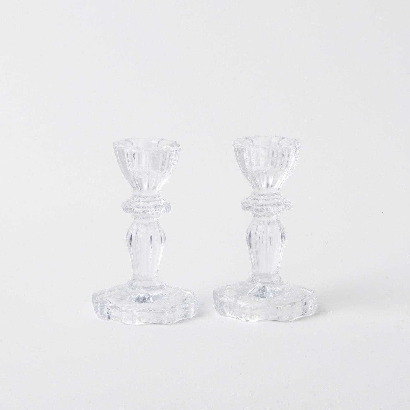 Lace Edge Candle Holders (Pair)