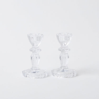 Lace Edge Candle Holders (Pair)
