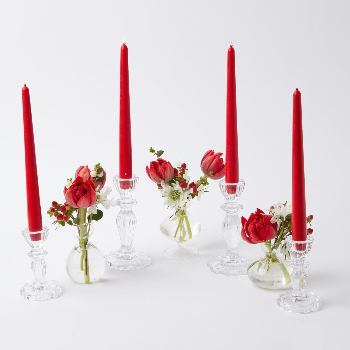 Lace Edge Candle Holders (Pair)