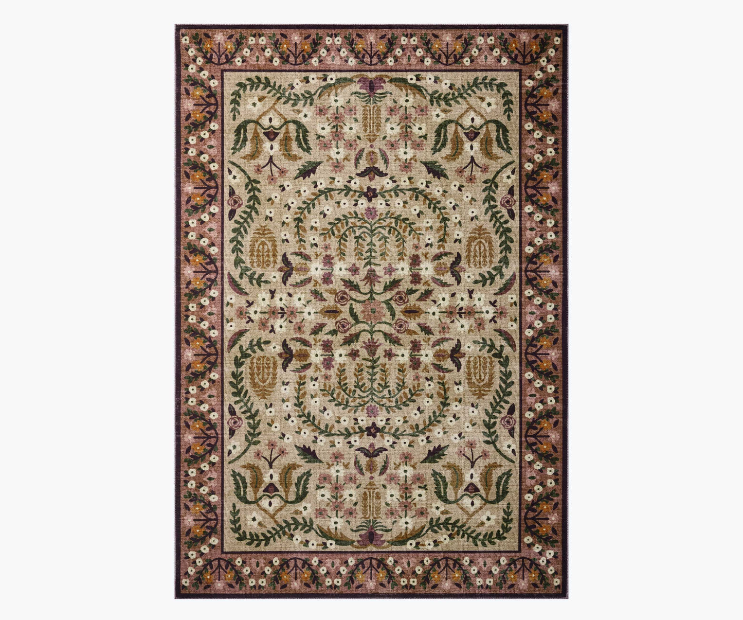 Canopy Edie Printed Rug - Aubergine