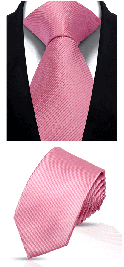 Solid Tie 7.5cm Necktie For Men Fashion Wedding Ties Slim Blue Gray Classic Neckties Men Business Jacquard Woven Classic Gravats