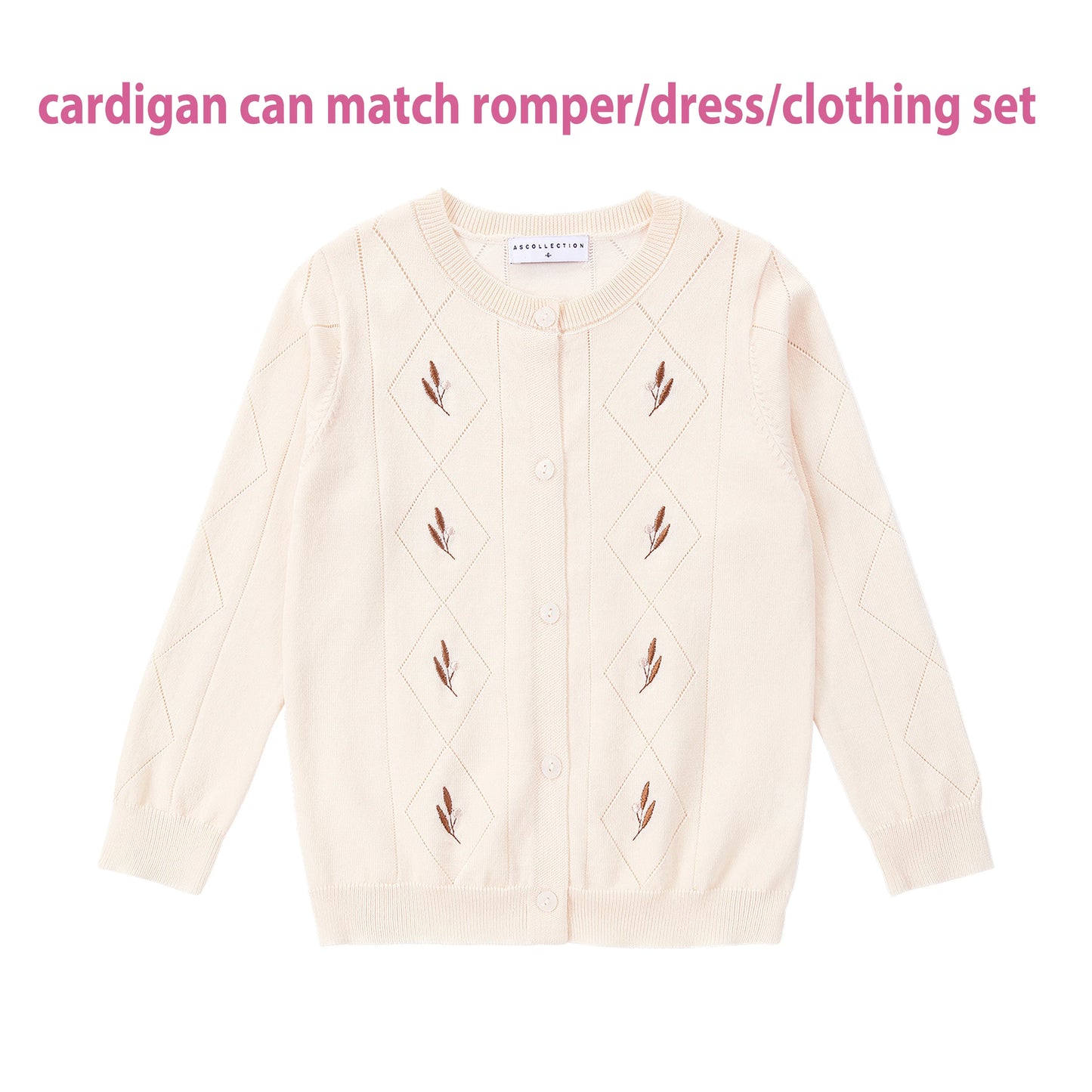 AS Linen Embroidery Collection 25SS Familly Match Clothing Set Girls Linen Dress Boy Shirt and Shorts