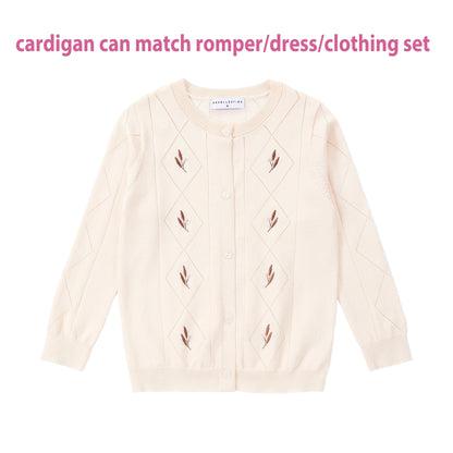AS Linen Embroidery Collection 25SS Familly Match Clothing Set Girls Linen Dress Boy Shirt and Shorts