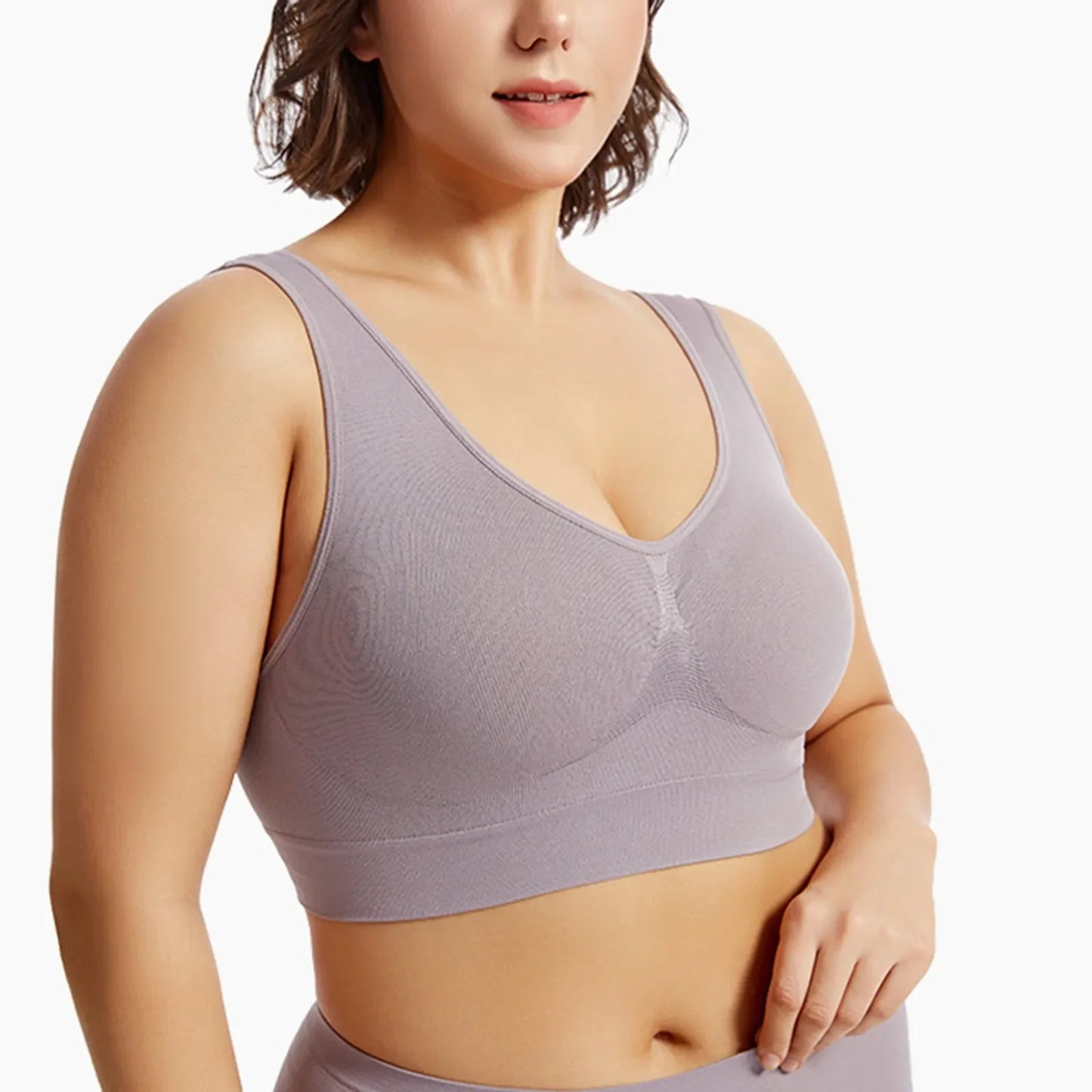 S-5XL Seamless Bras For Women Push Up Hollow Breathable Sports Bra Female Unwired No Pads Crop Top Girls Sexy Lingerie Brassiere