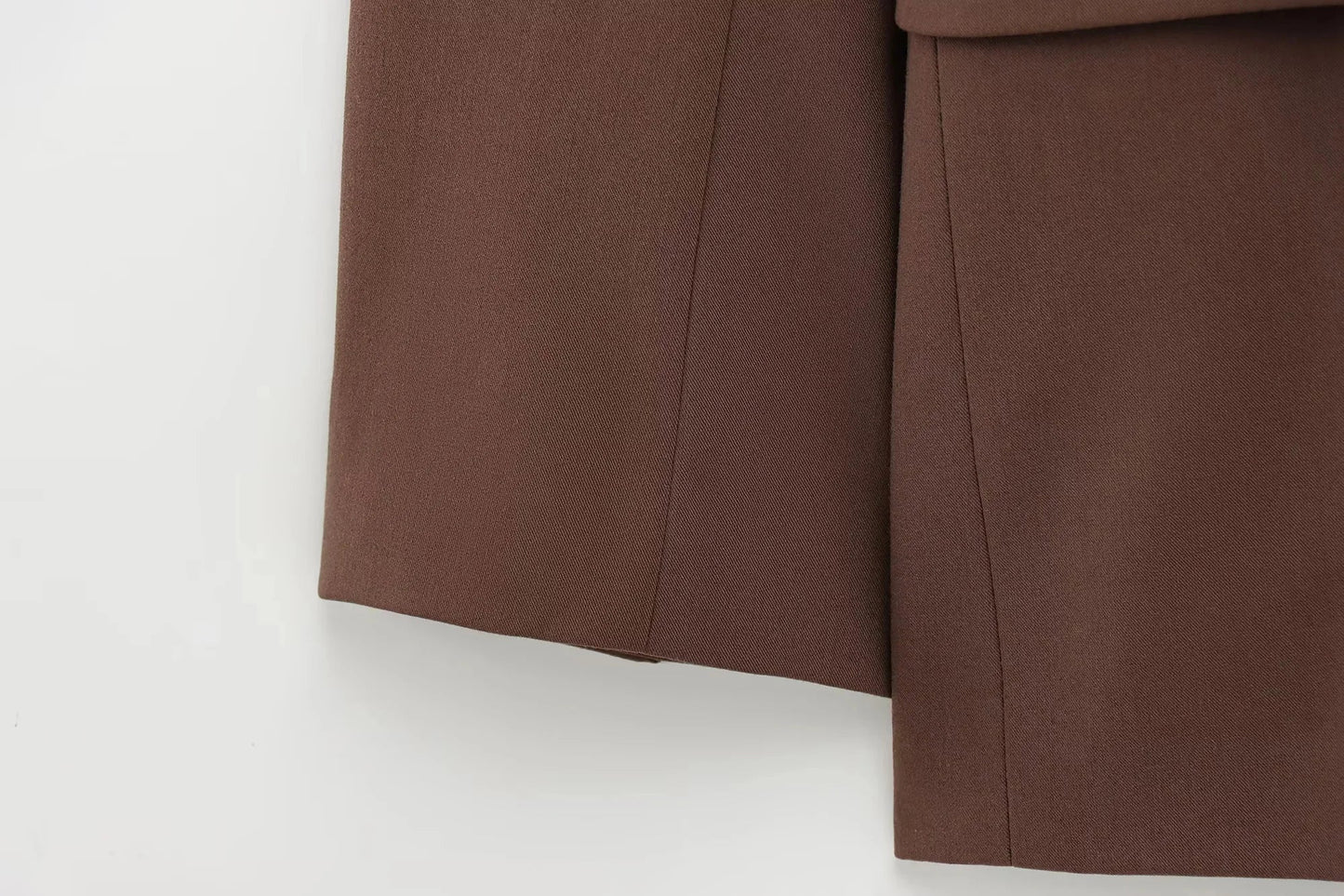 KONDALA 2026 Spring Office Lady Elegant Brown Women Suit Fashion Casual Sashes Oversized Shrug Blazer Chic Zipper Long Pant