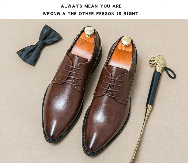 Men's Dress Shoes Party Formal Oxford Leather Shoes Men Classic Casual Business Leather Shoes Man Wedding Social Leather Shoes