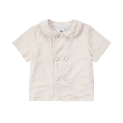 AS Linen Embroidery Collection 25SS Familly Match Clothing Set Girls Linen Dress Boy Shirt and Shorts