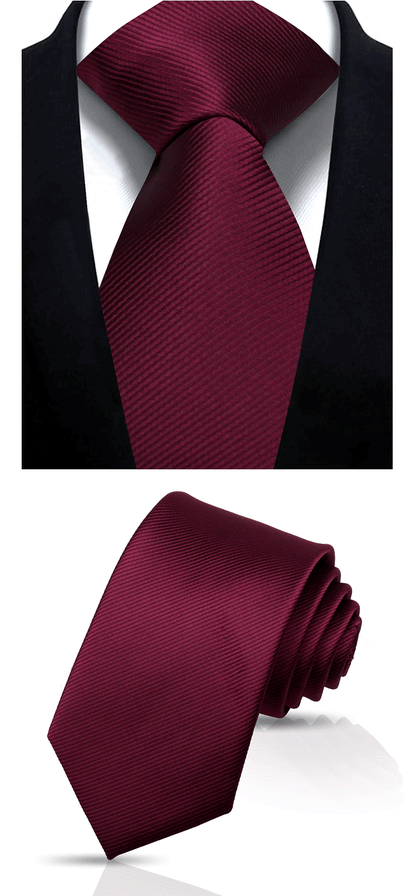 Solid Tie 7.5cm Necktie For Men Fashion Wedding Ties Slim Blue Gray Classic Neckties Men Business Jacquard Woven Classic Gravats