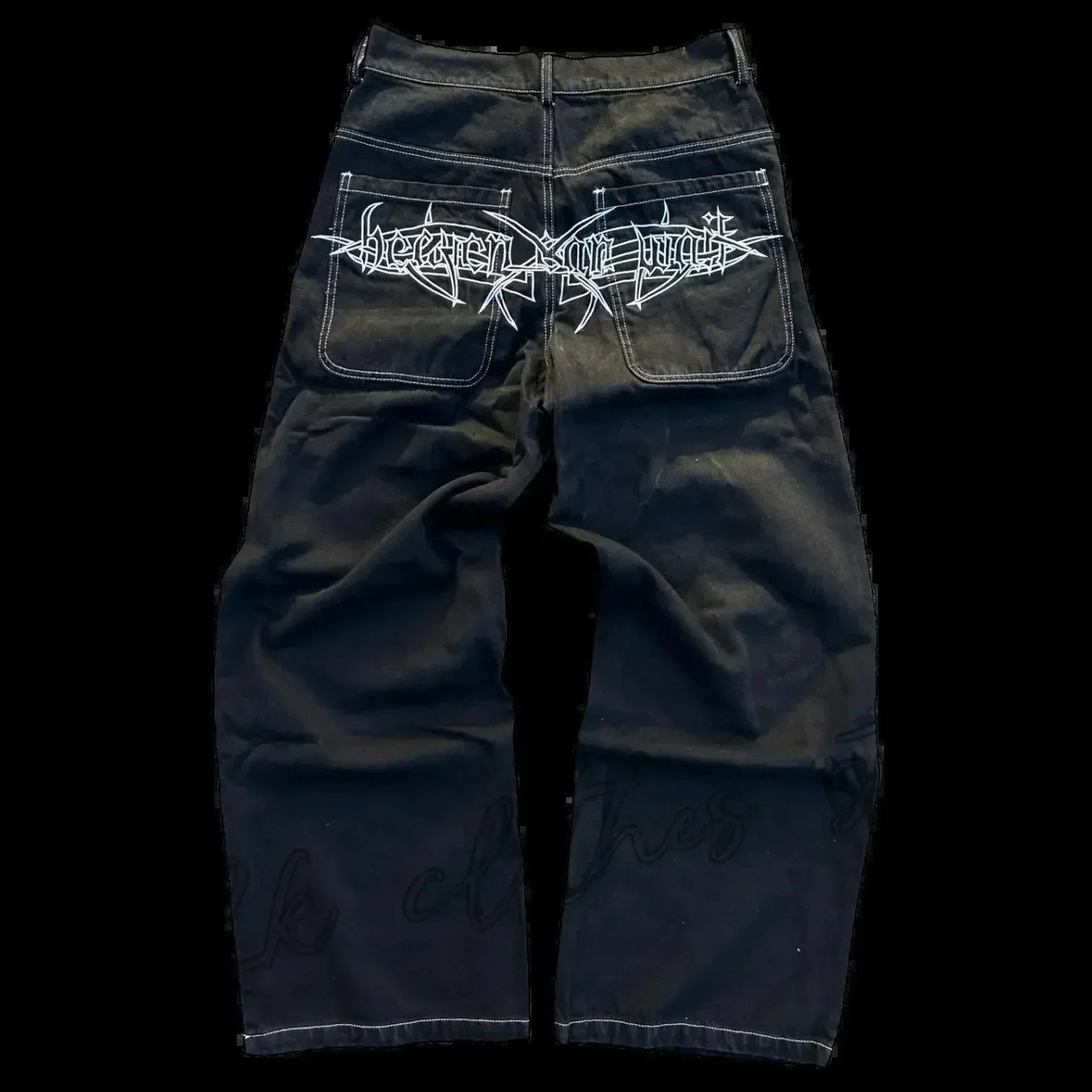 High-quality New Jeans Y2K Street Popular Multicolor U Brand Retro Wide-leg Pants Unisex Casual Loose Joker Couple Jeans Pants