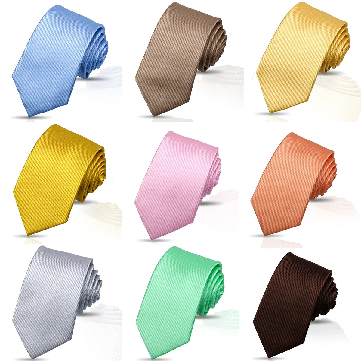Solid Tie 7.5cm Necktie For Men Fashion Wedding Ties Slim Blue Gray Classic Neckties Men Business Jacquard Woven Classic Gravats