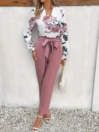 pink satin loose slimming casual pants for women, fashionable and high-end slim fit small leg pants