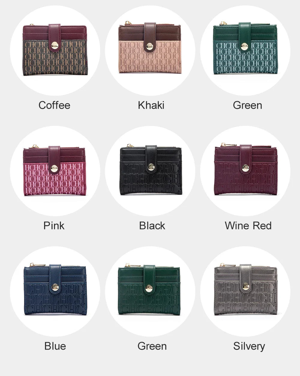 CH Convenient Carrying Women's Small Bag Elegant Women's Card Bag High Quality Temperament Women's Wallet Premium Sense Fashion