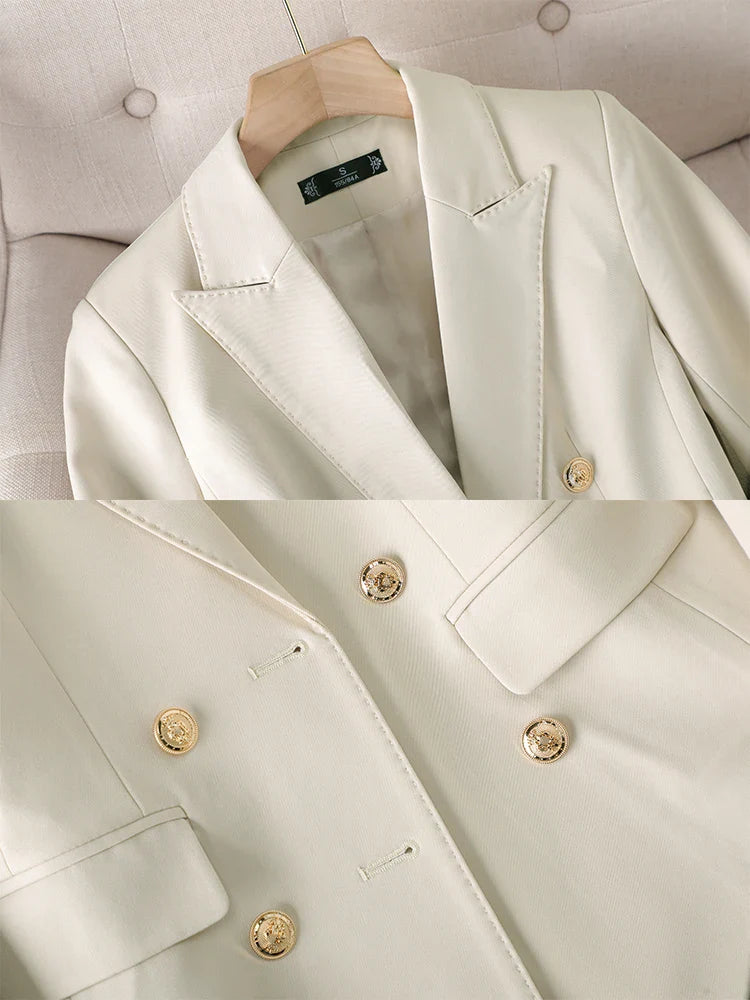 High Quality Office Ladies Pant Suit Solid Color Women Business Work Wear Blazer Jacket and Trouser Female Formal 2 Piece Sets