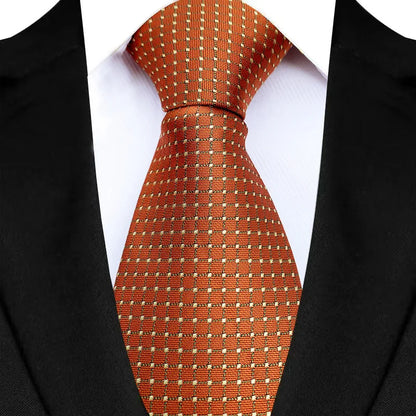 Luxury 8CM Mens Ties Polka Dot Necktie Formal Classic Business Necktie Jacquard Woven Neck ties For Men Groom Wedding Party