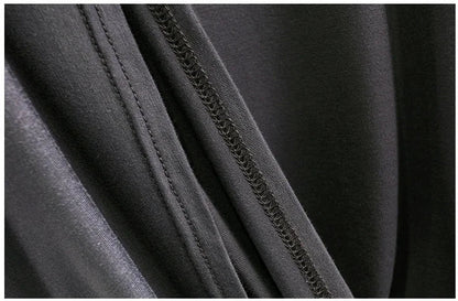 Spring Summer Hooded dress half sleeves Modal Casual Loose Long dress Solid colors female clothing streetwear