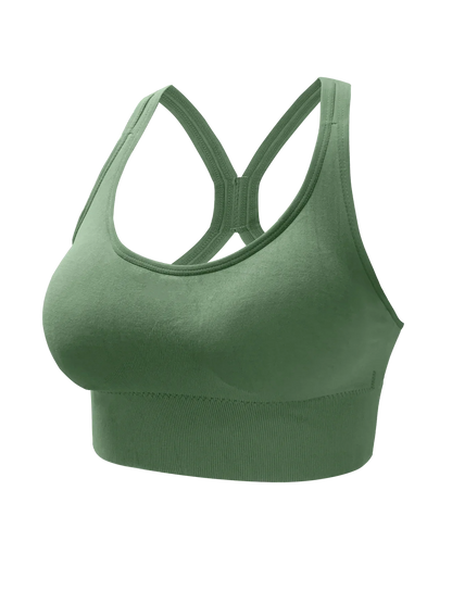Sports Seamless Comfy & Breathable Push Up Yoga Tank Bra@W4