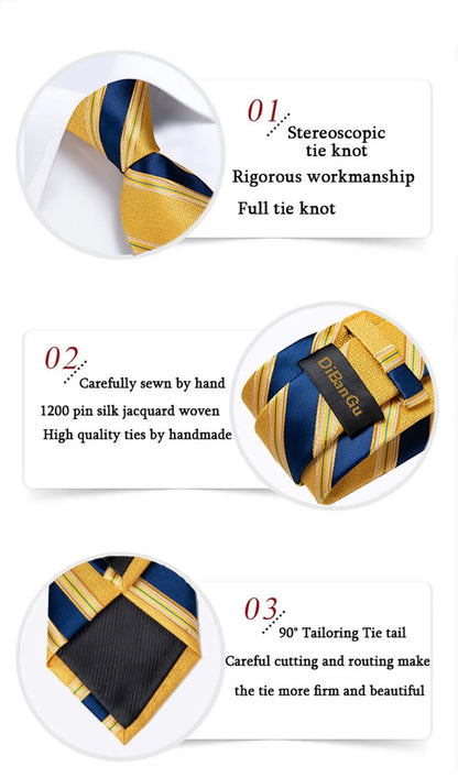Solid White Polyester Ties for Men Wedding Party Suits Accessories 8cm Neck Tie Handkerchief Cufflinks Gift for Husband