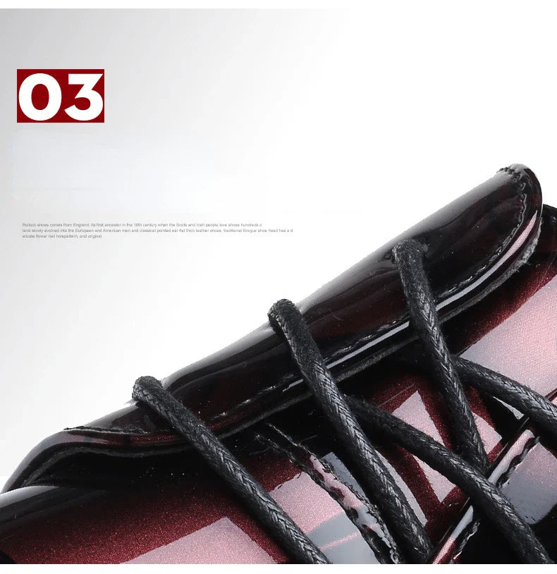 Luxury Men Oxford Shoes Retro Floral Pattern Men Dress Shoes Fashion Lace-Up Flats High Quality Business Men Party Wedding Shoes