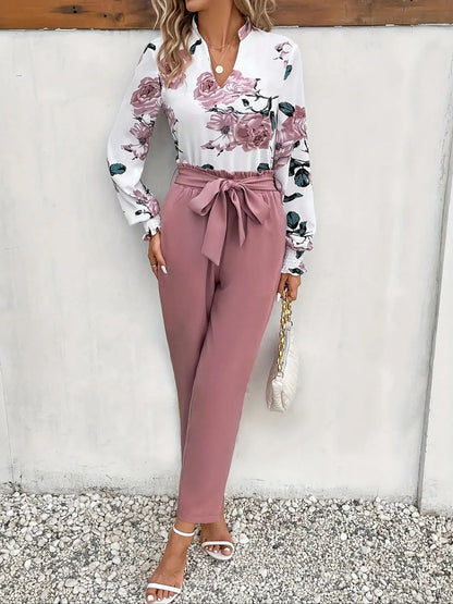 pink satin loose slimming casual pants for women, fashionable and high-end slim fit small leg pants
