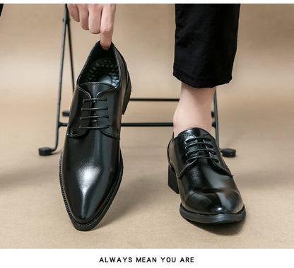 Men's Dress Shoes Party Formal Oxford Leather Shoes Men Classic Casual Business Leather Shoes Man Wedding Social Leather Shoes