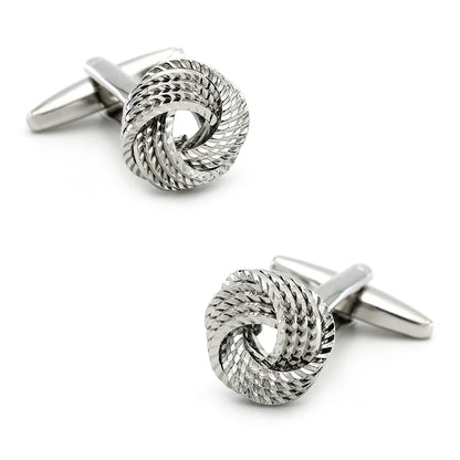 iGame Fashion Knot Cuff Links Quality Brass Material Woven Ball Design Cufflinks For Wedding  Men