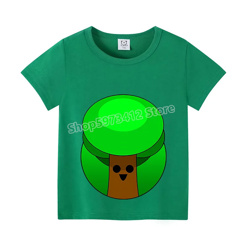 Sprunki Kids T-shirt Summer Children Incredibox Game Cotton Short Sleeve Top Boy Anime Fashion Cute Tee Girl Casual Clothes Gift
