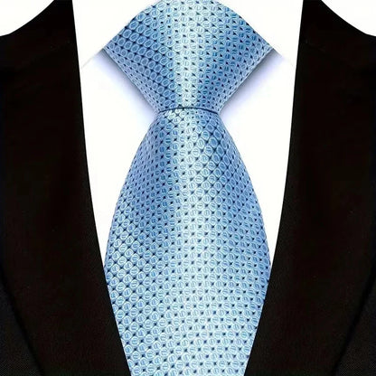 Luxury 8CM Mens Ties Polka Dot Necktie Formal Classic Business Necktie Jacquard Woven Neck ties For Men Groom Wedding Party