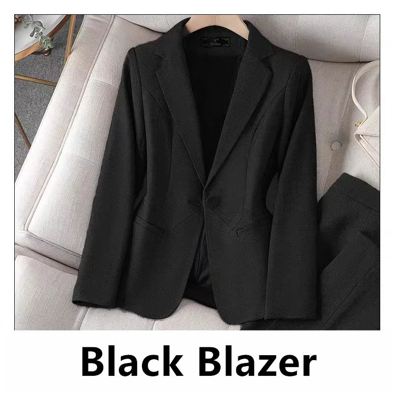 Naviu New Fashion Women Pant Suit Formal Business Slim Blazer and Trouser Set Office Ladies Uniform Work Wear