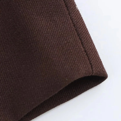KONDALA Chic Casual Solid Women Suit Pockets Button Blazer Straight Loose Pants Zipper Skirt New Fashion 2025 Autumn Winter Sets