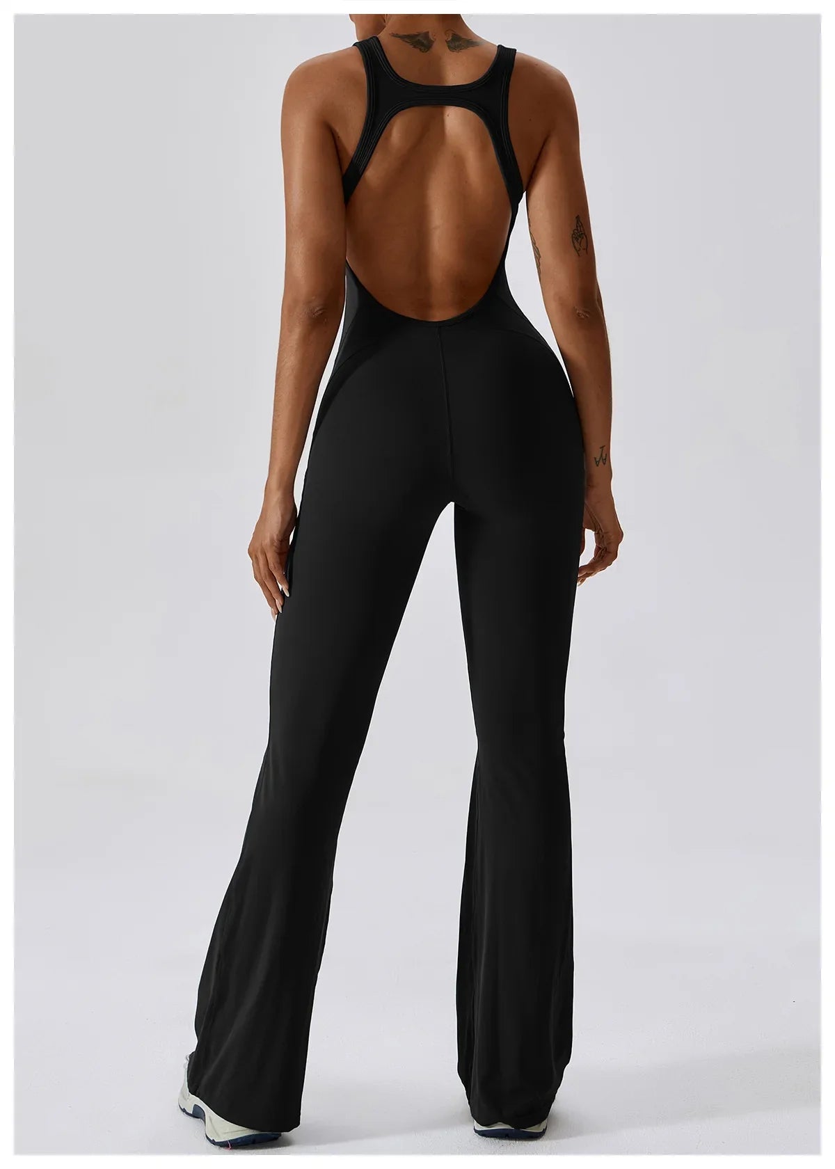 Sexy Back V Jumpsuit Gym Set Women Training Yoga Suit Sportswear Women Sports Jumpsuit Fitness Rompers Stretch Workout Bodysuits