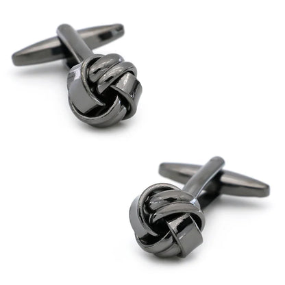 iGame Fashion Knot Cuff Links Quality Brass Material Woven Ball Design Cufflinks For Wedding  Men